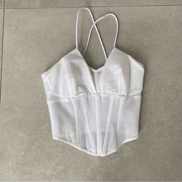 VIKTORIA & WOODS SIGMA MESH BUSTIER TOP - Picture 5 of 10